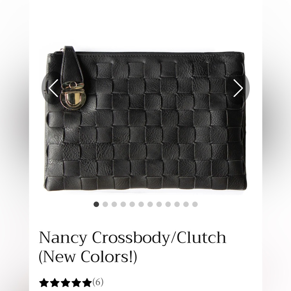 Elegant Vegan woven clutch